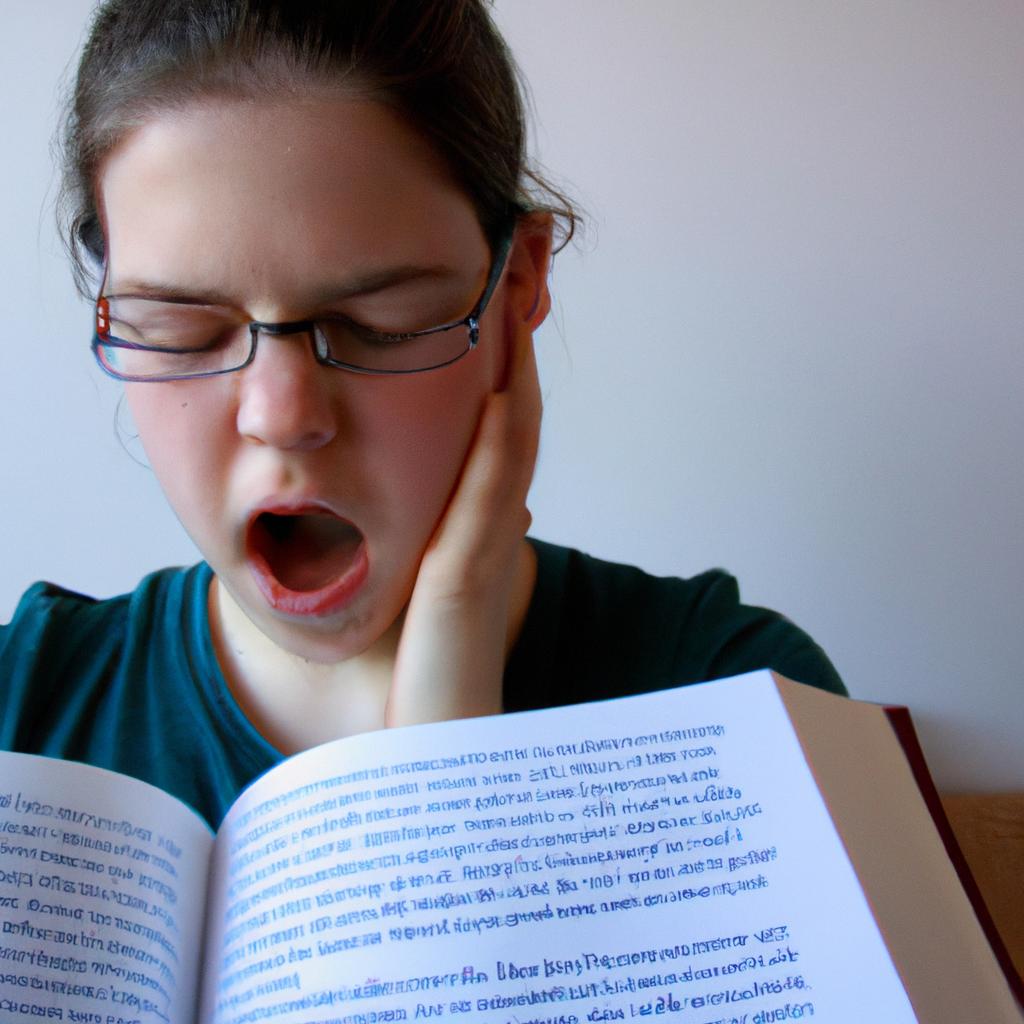 Person reading with learning difficulties